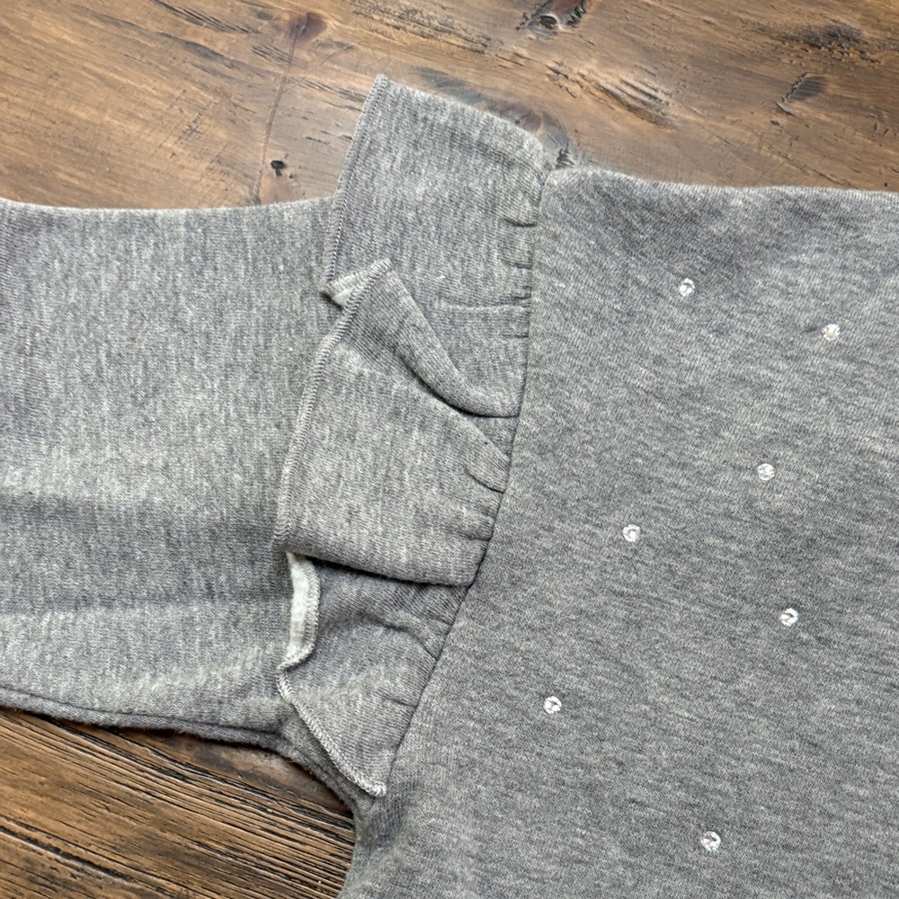 Dex Gray Ruffle Sweatshirt - Picture 5 of 6
